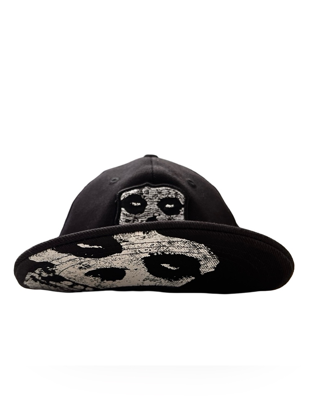 Rare 2009 MISFITS Flip-Bill Skull Baseball Hat Glen Danzig Flex-Fit Embroidered